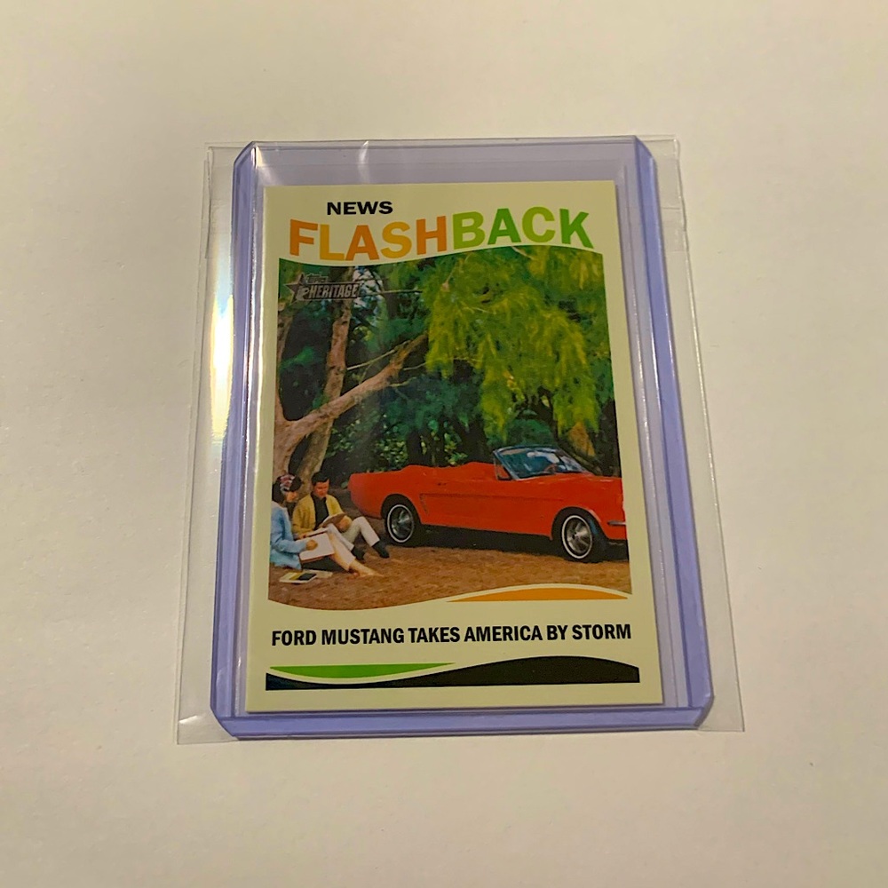 Ford Mustang β13 Topps Card No. NF-FM